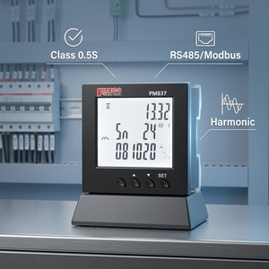 PM837 3 Phase Network Analyzer | Harmonic Monitoring (THD) & Power Quality Meter | Remote Data Acquisition & Load Profile | RS485/Ethernet IoT Meter