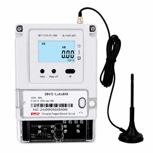 SM415 LoRaWAN Single Phase Energy Meter 220V 5(60)A, Remote Relay On/Off, Wireless Meter Reading, Overload Trip, RS485 Modbus DL/T64
