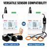 EM4371 0.33V three phase ~333mV~RS485~S0~DO~Dual source tariff energy Meter for Solar System Home